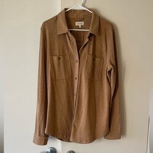 Soft tan button down